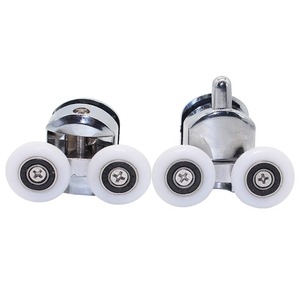 Roulette de porte de douche Kaishengxi 26 mm à double roue réglable en hauteur pour quincaillerie de porte coulissante de salle de bain - Product Image 3