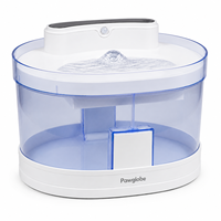Fontaine à eau pour chat personnalisée OEM ODM, bol à boire transparent pour animaux de compagnie avec circulation automatique pour usage domestique en intérieur