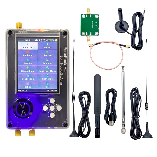 ZYSY New Assembled HackRF Portapack H2 Radio One 1MHz to 6GHz SDR with 2.0.2 Firmware Flashed