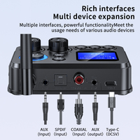 Émetteur-récepteur audio multifonction BT5.4, adaptateur sans fil stéréo coaxial optique AUX 3,5 mm, convertisseur DAC pour TV PC