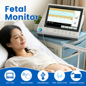 Monitor Fetal Materno Portátil, Máquina <span class=keywords><strong>CTG</strong></span> para Clínica de Obstetricia y Ginecología con Impresora Térmica Integrada - Product Image 5