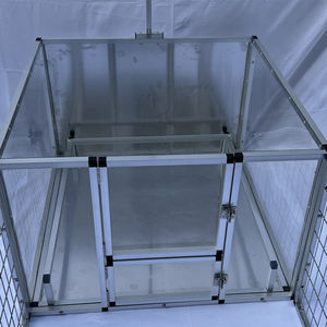 Amerika birleşik devletleri depo 7 gün kapı Metal ve cam köpek Whelp Ing kutusu büyük alüminyum köpek yükseltilmiş Whelp Ing kutusu ile çit - Product Image 6
