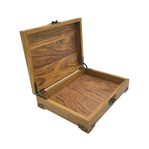 Chinese Style Wooden Storage Box 24x18x5.5cm Carved Relief Jewelry Organizer For Valuables And Collectibles - Product Image 3