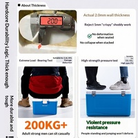 Glacière isotherme pour camping en extérieur, seau à glace, pochettes de glace, stockage de crème glacée et de lait maternel de qualité réfrigérateur