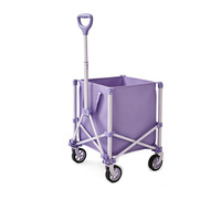 Petit chariot de courses en acier au carbone pour les courses et les livraisons, chariot pliable portable pour le camping, chariot multifonctionnel pour la maison