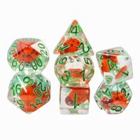 Fournisseur direct d'usine de dés polyédriques en résine DND (ensembles de 7 pièces) personnalisables, y compris des options avec noyaux intégrés.