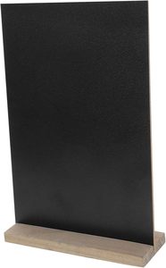 AUTSUPPL 1Pc Wooden Small Chalkboard Message Board with Base Double Sided Board for Office Kitchen <strong>Wedding</strong> Decor for Notes Drawi - Product Image 2