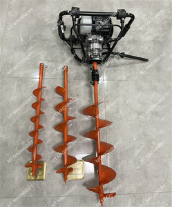 เครื่องเจาะดินแบบใช้น้ำมันเบนซินคุณภาพสูงสำหรับงานอุตสาหกรรม  ทำจากสแตนเลส  เครื่องยนต์ 2 จังหวะ  ใช้สำหรับปลูกต้นไม้  เจาะดิน  และเจาะน้ำแข็ง - Product Image 5