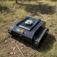 Tondeuse à gazon électrique sans fil multifonction à chenilles, télécommandée, avec batterie au lithium, 550 mm 800 mm