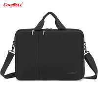 Sac pour ordinateur portable CoolBELL avec logo personnalisé, plusieurs poches, imperméable, 15,6 pouces, avec bretelles, sac pour ordinateur portable pour hommes