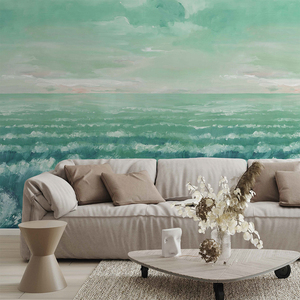 <span class=keywords><strong>Papier</strong></span> peint mural personnalisable avec impression numérique, design paysage marin - Product Image 4