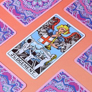 Cartas de Tarot Xinzhiguang, Estilo Rider Waite, Esquinas Redondeadas, Juego de Mesa de Alta Calidad con Estampado en Lámina Dorada - Product Image 2