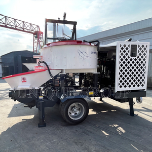 Mélangeur plat diesel mobile de tambour de rouleau résistant de ciment avec la pompe concrète - Product Image 4