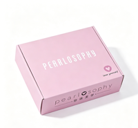 Scatola per Spedizioni Personalizzata Ecologica e Riciclabile, Resistente, con Logo, Rosa, Lussuosa, in Cartone Ondulato, Stampa Personalizzata