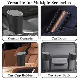 Paquete de 2 Contenedores de Basura para Auto, Portavasos Universal a Prueba de Fugas, Contenedor de Basura para Vehículo - Product Image 5