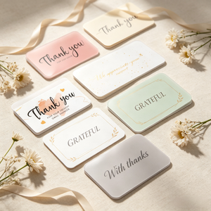 50 pz/borsa 5*9cm Biglietti da Visita Scrivibili All'ingrosso in Carta Artistica per Supportare la Mia Piccola Impresa, Decorazione per Confezioni Regalo - Product Image 4