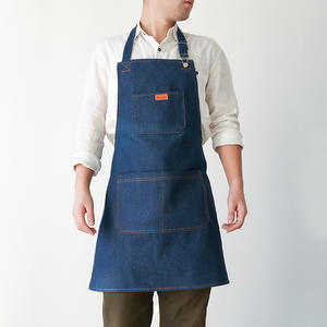 Delantal de mezclilla sin mangas para hombre y mujer, resistente al desgaste, de fábrica para adultos - Product Image 3