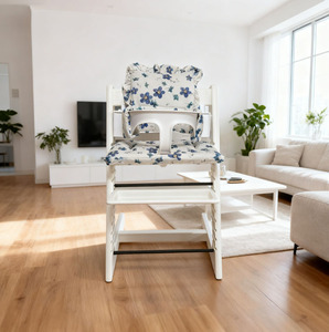 Custom Pattern Extra Padded Baby Wooden High <strong>Chair</strong> Cushion Pad Cushion Cover With Frill - Product Image 4
