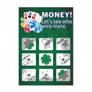 Tarjeta Rasca y Gana Estilo Póker, Impresión de Tarjetas de Premios Personalizadas para Promociones - Product Image 4