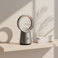 Ventilateur de bureau ultra silencieux, ventilateur de table oscillant à 8 vitesses avec minuterie de 9 heures pour la maison avec télécommande