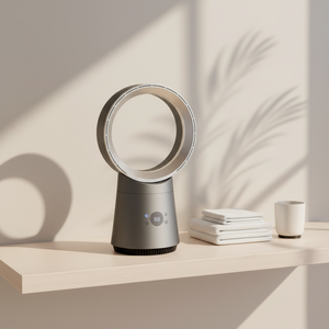 <span class=keywords><strong>Ventilateur</strong></span> de <span class=keywords><strong>bureau</strong></span> ultra silencieux, <span class=keywords><strong>ventilateur</strong></span> de table oscillant à 8 vitesses avec minuterie de 9 heures pour la maison avec télécommande - Product Image 4
