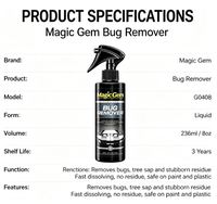 Spray anti-insectes pour voiture, nettoyant pour résidus d'arbres, déjections d'oiseaux, taches de goudron, dégraissant pour peinture et vitres