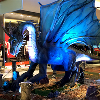 Statue de dragon chinois en métal pour carnaval, utilisation intérieure et extérieure, pour enfants, usage public, centre commercial, parc d'attractions, marque Hualong Dinosaur
