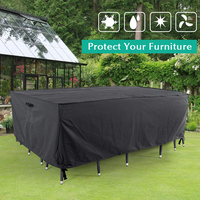 Couvertures de meubles imperméables Oxford 600D robustes couverture de Table de patio rectangulaire couverture de Table et de chaises d'extérieur