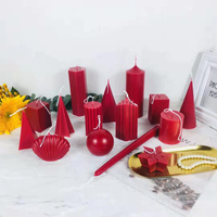 Outil d'artisanat DIY pour la fabrication artisanale de moules à bougies de Noël en plastique, moule à bougies coniques et en forme de pilier