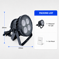 Projecteur PAR LED COB 4x50W, étanche IP65, 3000K 6500K, gradation 0-100%, DMX512, éclairage de scène extérieur pour événements et concerts