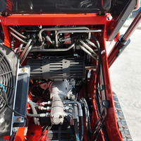 Mini-chargeuse compacte sur chenilles 380 haute performance, équipement forestier et d'aménagement paysager municipal, avec commande hydraulique pilotée