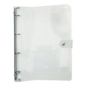 Couverture <span class=keywords><strong>de</strong></span> livre pliable en PVC souple personnalisée en gros avec logo personnalisé, couverture transparente pour étudiants pour carnets <span class=keywords><strong>de</strong></span> format A5 A6 pour l'école - Product Image 6