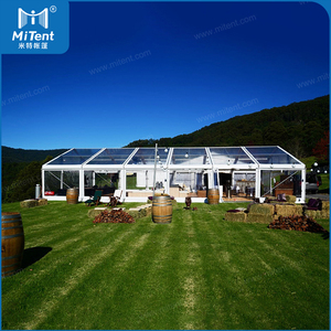 MiTent 10x40m tente de mariage transparente avec toit et <span class=keywords><strong>murs</strong></span> en PVC Durable pour <span class=keywords><strong>les</strong></span> fêtes en plein air - Product Image 1