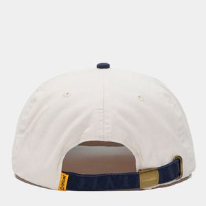 OEM Custom Logo 5 Panel Unstructured Cotton Embroidery Snapback Cap Slightly Curved Brim Contrast Color <b>Hat</b> With Metal Buckle - Product Image 6