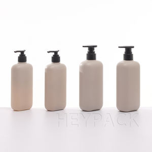 Marca Heypack, venta al por mayor, botella para mascotas ovalada cosmética de plástico PCR 100% ecológica personalizada con tapa de bomba - Product Image 2