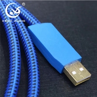 Kabel USB Retraktil YIVO XSSH DAC Grosir DIY OEM HIFI High End Micro 2.0 Tipe A ke B Pengisian Cepat Ekstensi Data Kabel USB