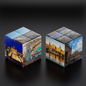 Wholesale Custom Spain Travel Souvenir 3x3x3 Magic <strong>Cube</strong> Glow In The Dark Promotional Gift For Tourism Spain Campaign - Product Image 3