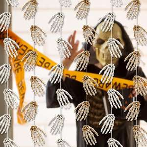 Adornos de Manos de Esqueleto para Halloween, Juego de 6 Piezas, Decoraciones de Fantasmas y Esqueletos de Plástico de Estilo Clásico - Product Image 5