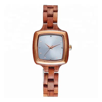 Mini Lady Japanese Quartz Mouvement Montres en bois pur Élégantes montres écologiques multi-couleurs