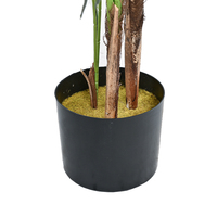 150 cm künstlicher Fischschwanz Palme Palme künstliche Tropische Pflanze im Topf für Zuhause Indoor Wohnzimmer Büro Dekor