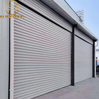 Porte à enroulement automatique coupe-vent en acier, matériau premium, durable, pour usines et entrepôts