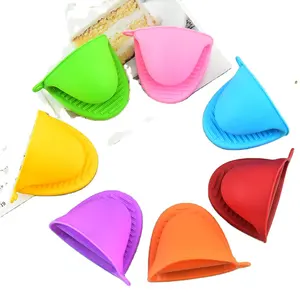 Oven Thicken Silicone Pot Holder Mini Oven Mitt Heat Resistant Pinch Covers For Baking Cooking BBQ Grilling