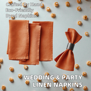 Juego de Servilletas de Mesa Cuadradas Clásicas Personalizadas de Algodón y Lino para Bodas, Fiestas y Restaurantes, Servilletas Hechas a Mano - Product Image 3