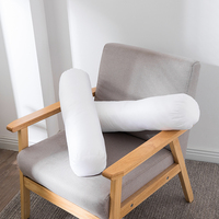 Coussin décoratif de canapé d'oreiller de taille personnalisée blanche personnalisée par cylindre d'hôtel