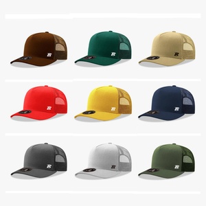 Casquettes Richardson 5 panneaux personnalisées de haute qualité avec logo, en maille unie multicolore, pour le sport, le golf, style trucker, à fermeture snapback - Product Image 6