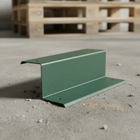 Perfil de Canal de PVC en Forma de Z Verde, Canal de PVC para Construcción