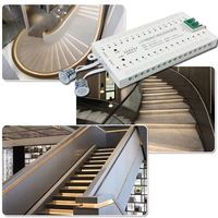 Nouveau Contrôleur Intelligent de Lumières LED pour Escaliers 2026 DC12-24V avec Variateur d'Intensité, 32 Étapes, Capteur de Mouvement PIR pour Marches d'Escalier