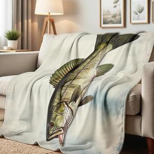 Marine Life Flannel <b>Blanket</b> Throw <b>Blanket</b> Nap <b>Blanket</b> Reversible Cozy Warm for Winter Warmth Custom Print OEM ODM - Product Image 3