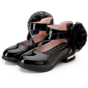 Nueva versión coreana, zapatos de vestir de rendimiento negros para niñas, suelas blandas de primavera y otoño para niños, estilo princesa - Product Image 4