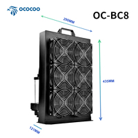 OCOCOO BC8 Kit de refroidissement liquide à haute efficacité de 27mm avec radiateur, réservoir d'eau et pompe pour refroidisseur en boucle fermée AIO pour PC de jeu